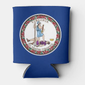 Vlag van Virginia Blikjeskoeler (Voorkant)