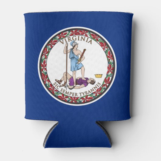 Vlag van Virginia Blikjeskoeler (Voorkant)