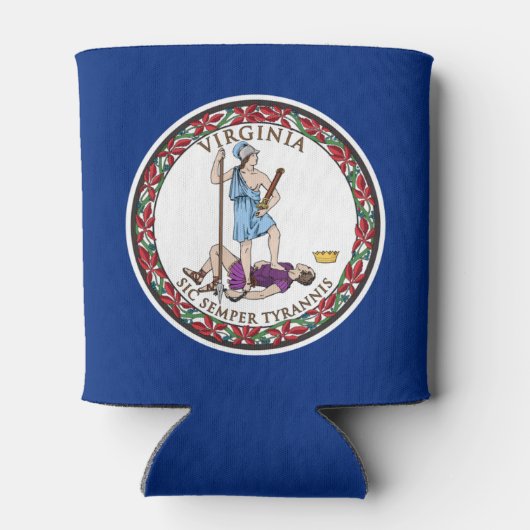 Vlag van Virginia Blikjeskoeler (Achterkant)