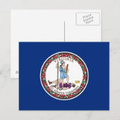 Vlag van Virginia Briefkaart (Voorkant / Achterkant)