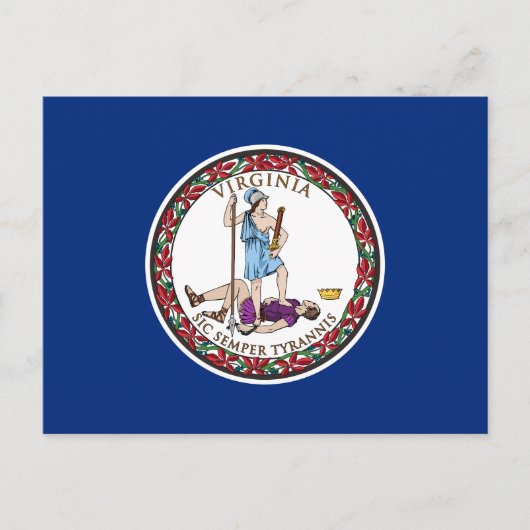 Vlag van Virginia Briefkaart (Voorkant)