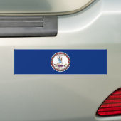 Vlag van Virginia Bumpersticker (Op auto)