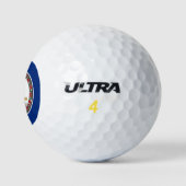 Vlag van Virginia Golfballen (Logo)