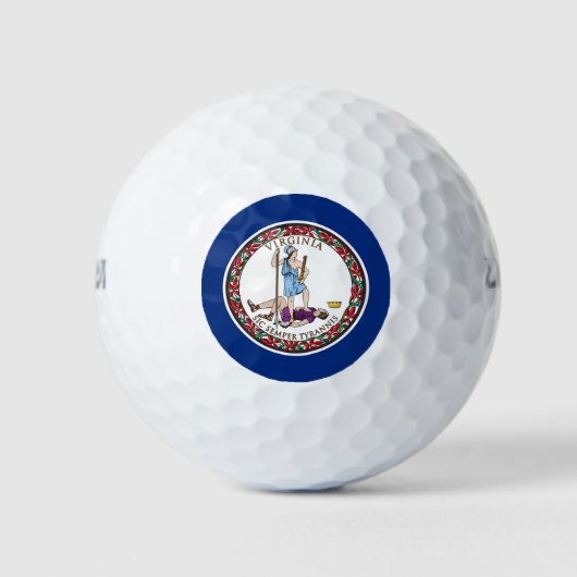 Vlag van Virginia Golfballen (Voorkant)