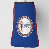 Vlag van Virginia Golfheadcover (Draai 90)