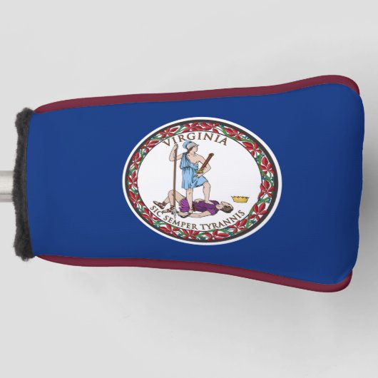 Vlag van Virginia Golfheadcover (Voorkant)