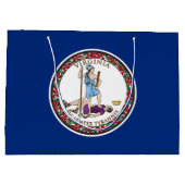 Vlag van Virginia Groot Cadeauzakje (Achterkant)