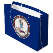 Vlag van Virginia Groot Cadeauzakje (Achterkant Gekanteld)