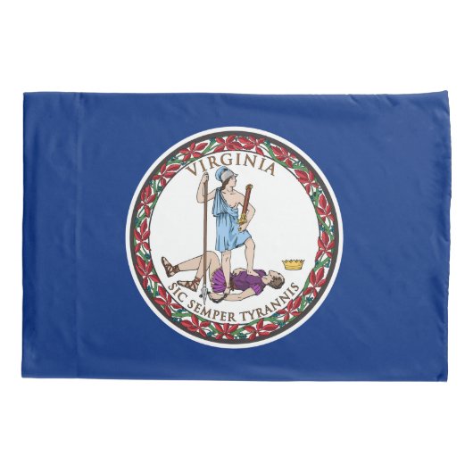 Vlag van Virginia Kussensloop (Achterkant)