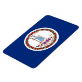 vlag van Virginia Magneet (Linkerzijde)
