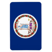 vlag van Virginia Magneet (Verticaal)