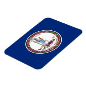 Vlag van Virginia Magneet (Linkerzijde)