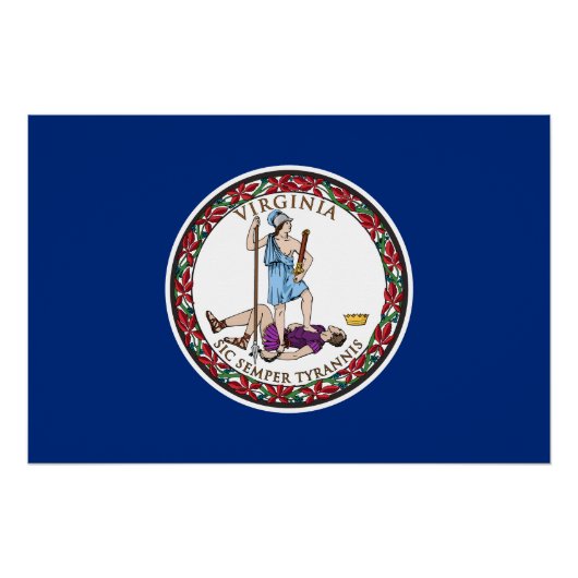 Vlag van Virginia Perfect Poster (Voorkant)
