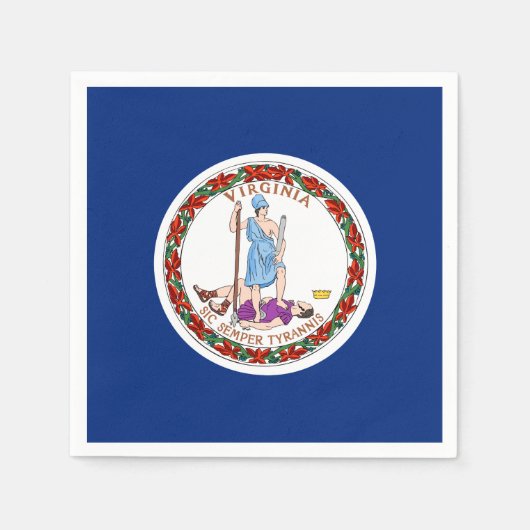Vlag van Virginia Servetten (Voorkant)