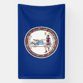 Vlag van Virginia Spandoek (Verticaal)