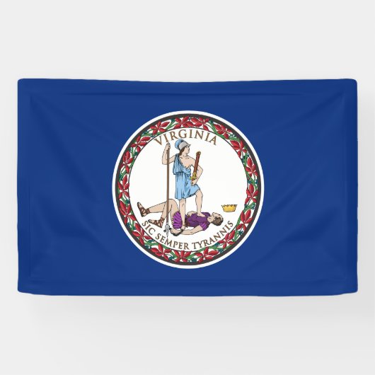 Vlag van Virginia Spandoek (Horizontaal)