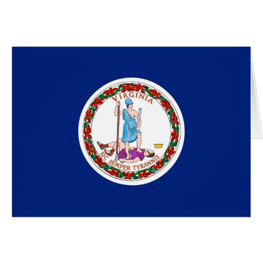 Vlag van Virginia State Design (Voorkant Horizontaal)