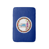 Vlag van Virginia State Design Badmat (Voorkant Verticaal)