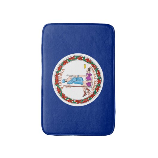 Vlag van Virginia State Design Badmat (Voorkant Verticaal)