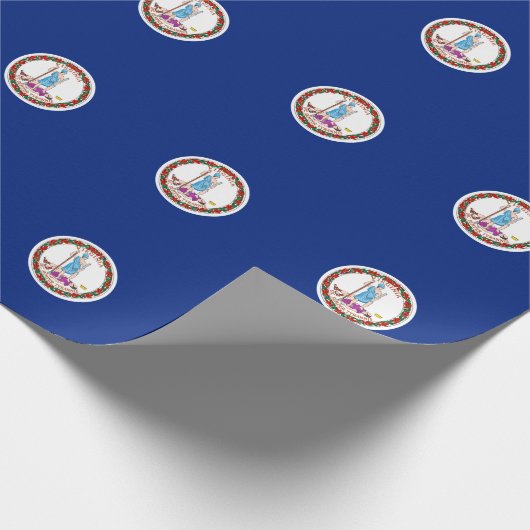 Vlag van Virginia State Design Cadeaupapier (Hoek)