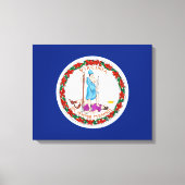 Vlag van Virginia State Design Canvas Afdruk (Voorkant)