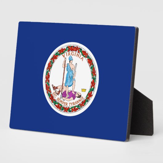Vlag van Virginia State Design Fotoplaat (Zijkant)