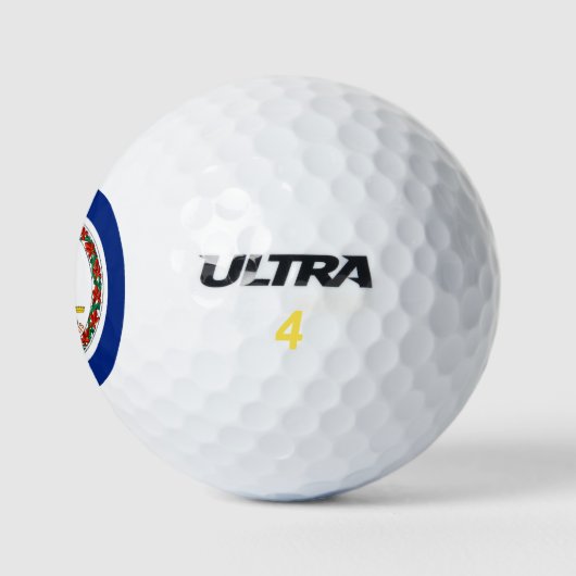Vlag van Virginia State Design Golfballen (Logo)