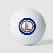 Vlag van Virginia State Design Golfballen (Voorkant)