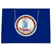 Vlag van Virginia State Design Groot Cadeauzakje (Voorkant)