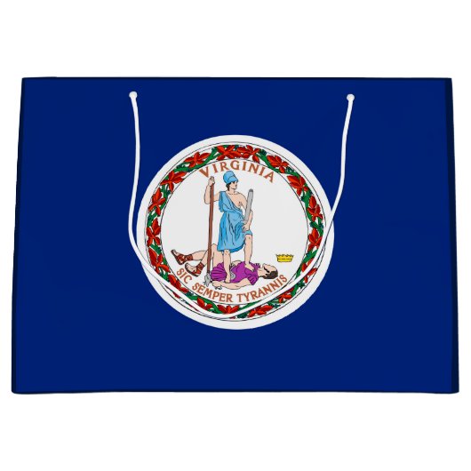 Vlag van Virginia State Design Groot Cadeauzakje (Voorkant)