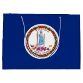 Vlag van Virginia State Design Groot Cadeauzakje (Achterkant)