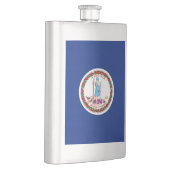 Vlag van Virginia State Design Heupfles (Rechts)