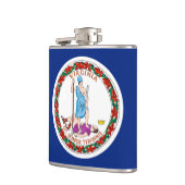 Vlag van Virginia State Design Heupfles (Links)