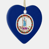 Vlag van Virginia State Design Keramisch Ornament (Rechts)