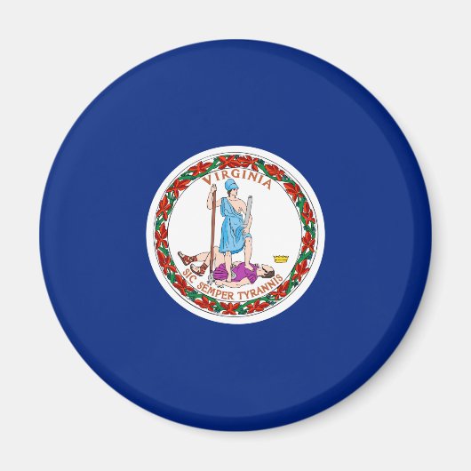 Vlag van Virginia State Design Magneet (Voorkant)