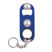 Vlag van Virginia State Design Mini Flessenopener (Voorkant)