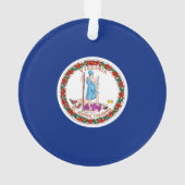 Vlag van Virginia State Design Ornament (achterkant)