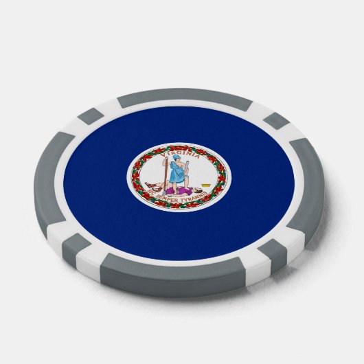 Vlag van Virginia State Design Pokerchips (Enkel)