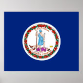 Vlag van Virginia State Design Poster (Voorkant)