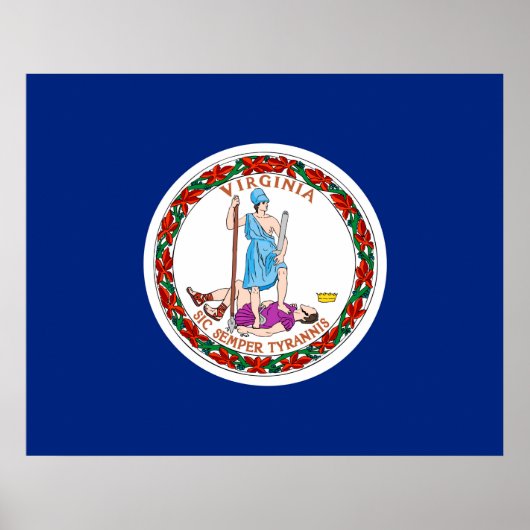 Vlag van Virginia State Design Poster (Voorkant)