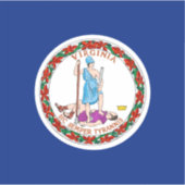 Vlag van Virginia State Design Sticker (Voorkant)