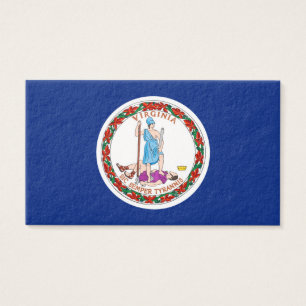 Vlag van Virginia State Design Visitekaartje