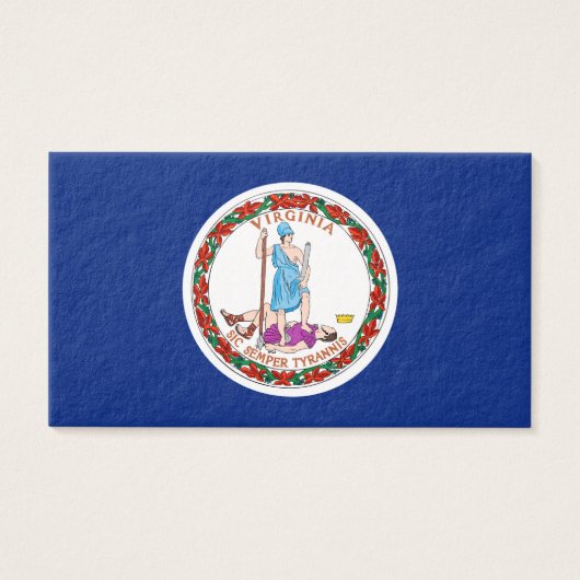 Vlag van Virginia State Design Visitekaartje (Voorkant)