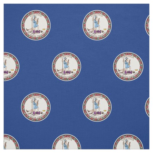 Vlag van Virginia Stof (Swatch)