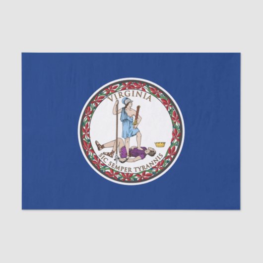 Vlag van Virginia Tissuepapier (Voorkant)