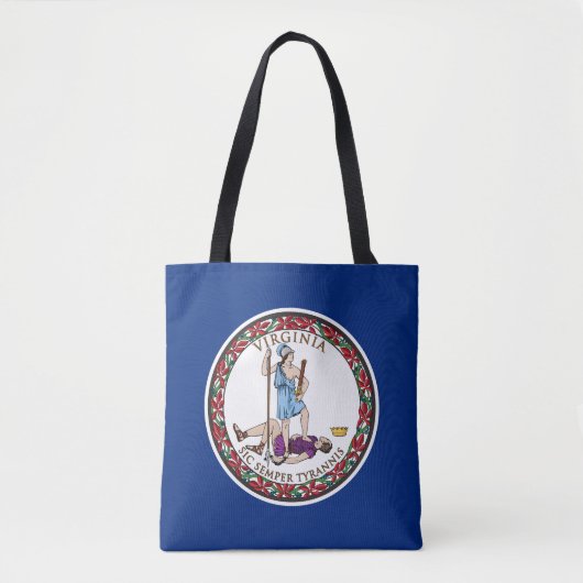 Vlag van Virginia Tote Bag (Voorkant)