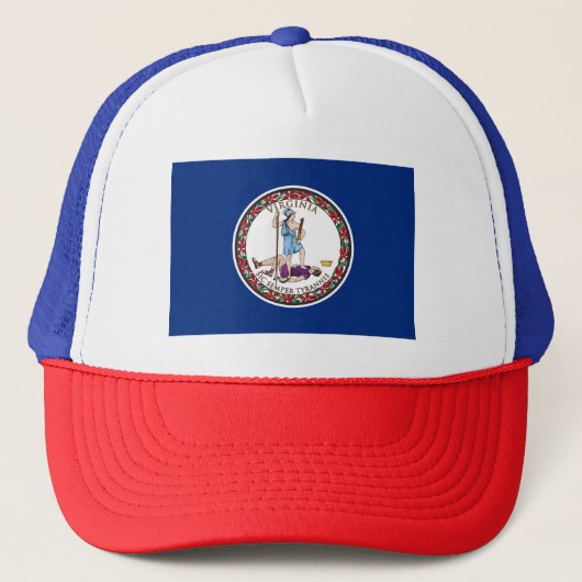 Vlag van Virginia Trucker Pet (Voorkant)