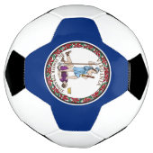 Vlag van Virginia Voetbal (Gedraaid)