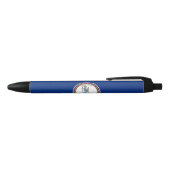 Vlag van Virginia Zwarte Inkt Pen (Bovenkant)