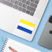 Vlag van Vlašim, Tsjechië Sticker (Laptop met iPhone)